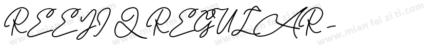 REEJI Q REGULAR字体转换